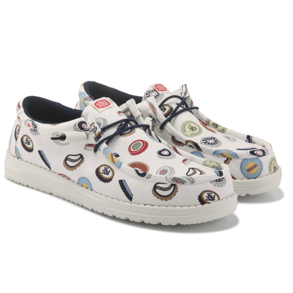 NEW in Box! Men's HEYDUDE Wally Spring BreakR Beer Bash Slip-On - SZ 10, 11